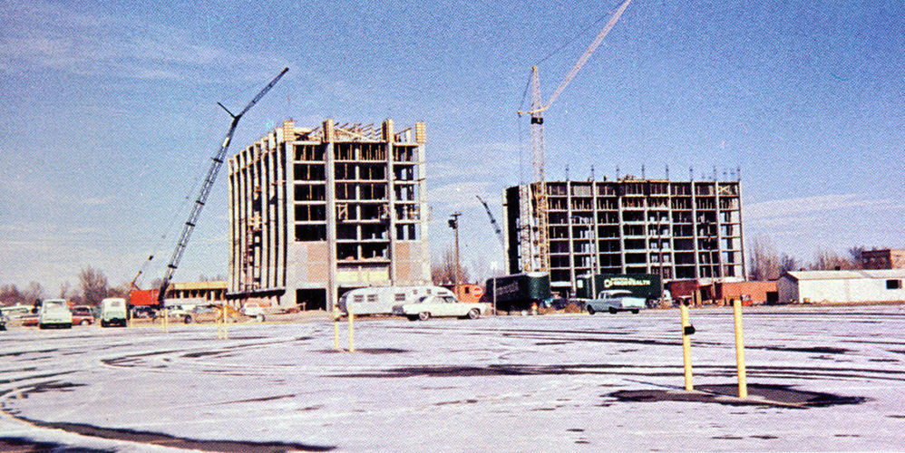 Westfall and Durward Halls Construction 1967
